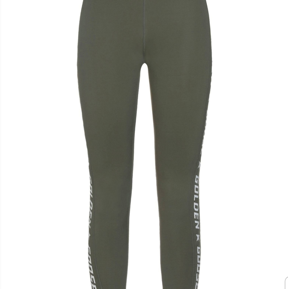 Golden Goose Leggings Size XS Military Green Khaki - Picture 9 of 9